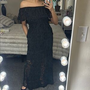 New with tag Soma size Medium Elegant Black Off-Shoulder Dress
